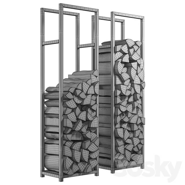 Firewood Storage Rack 8 3D Models 3DSKY