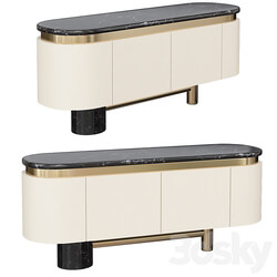 Alder Lenzi Marble Sideboard Chest of drawer 3D Models 3DSKY 