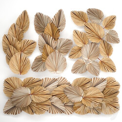 Bouquet 228. dried flower palm leaf dry wall decor branches dry decor natural eco design dried flower installation 3D Models 