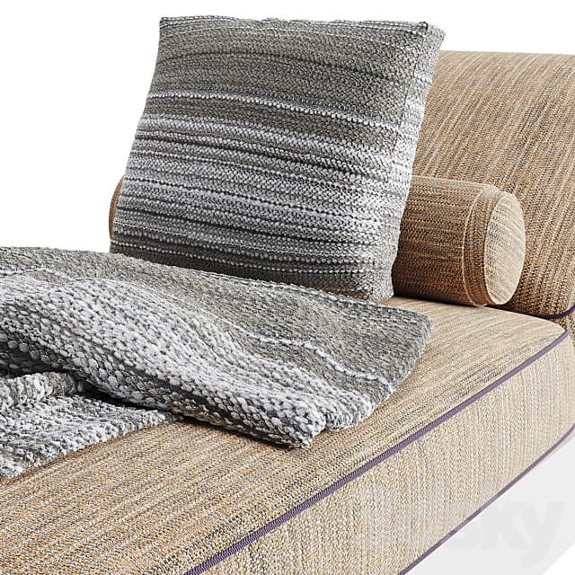 Flexform freeport chaise longue 3D Models 3DSKY