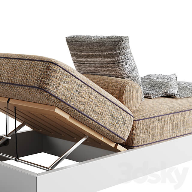 Flexform freeport chaise longue 3D Models 3DSKY