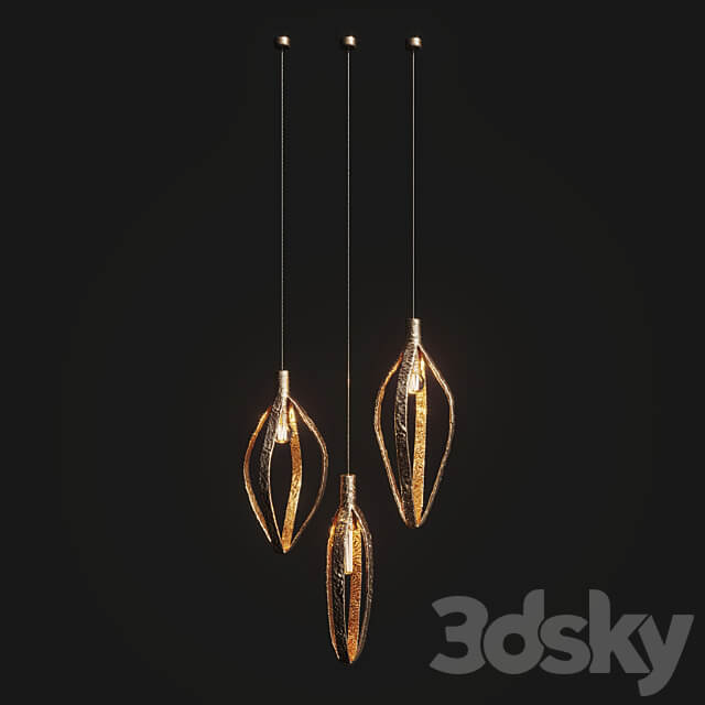 Handmade pendants FLASHLIGHT Vetvistore Pendant light 3D Models 3DSKY