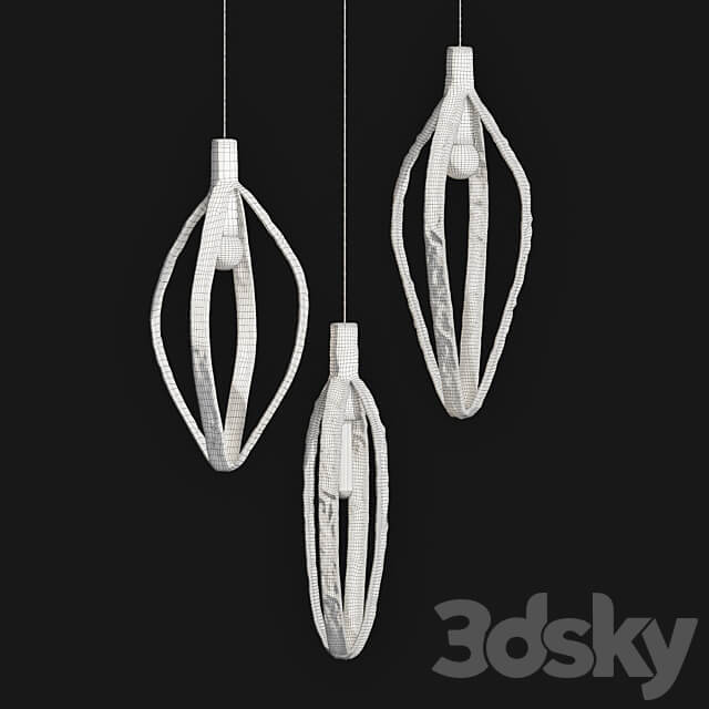 Handmade pendants FLASHLIGHT Vetvistore Pendant light 3D Models 3DSKY