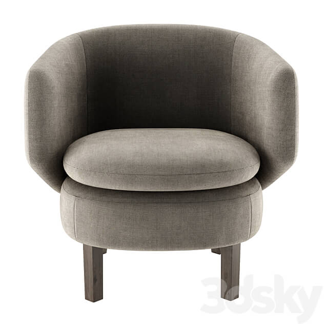 Armchair Crescent 3D Models 3DSKY