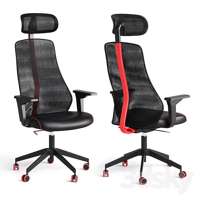 Computer gaming chair MATCHSPEL IKEA 3D Models 3DSKY