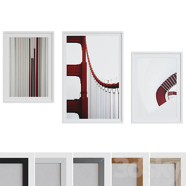 Picture Frame Set 236 3D Models 3DSKY