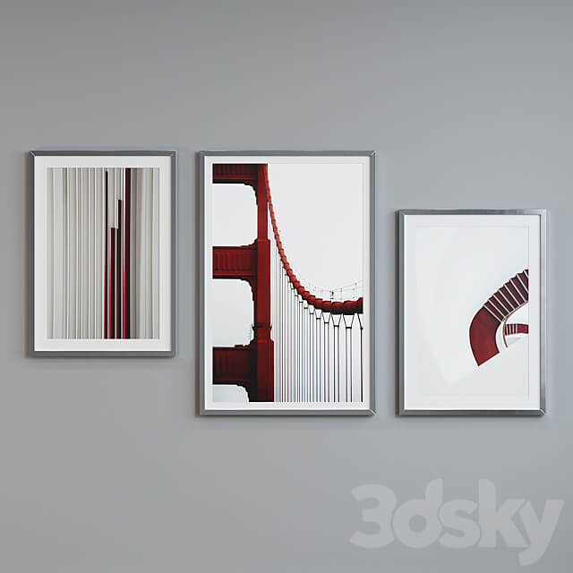Picture Frame Set 236 3D Models 3DSKY