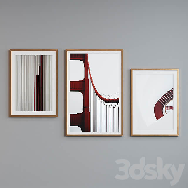 Picture Frame Set 236 3D Models 3DSKY