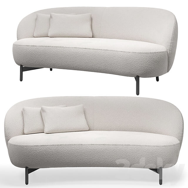 Lunam sofa by Kartell 3D Models 3DSKY