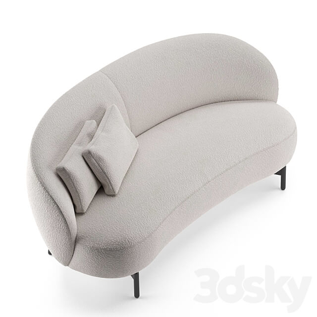 Lunam sofa by Kartell 3D Models 3DSKY
