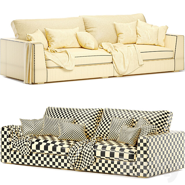lottie 3 seat sofa 3D Models 3DSKY