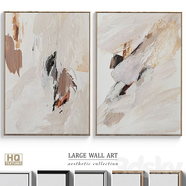 Abstract Textural Wall Art C 361 3D Models 3DSKY