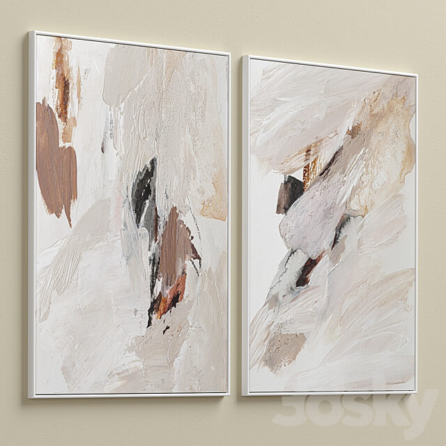 Abstract Textural Wall Art C 361 3D Models 3DSKY