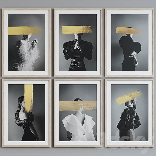Picture Frame Set 256 3D Models 3DSKY