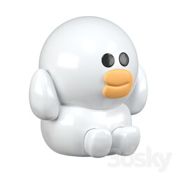 Ceramic figurine Duckling 3D Models 3DSKY 