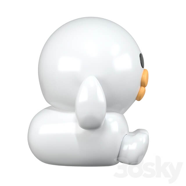 Ceramic figurine Duckling 3D Models 3DSKY