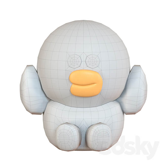 Ceramic figurine Duckling 3D Models 3DSKY