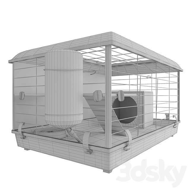 Hamster cage 2 Other decorative objects 3D Models