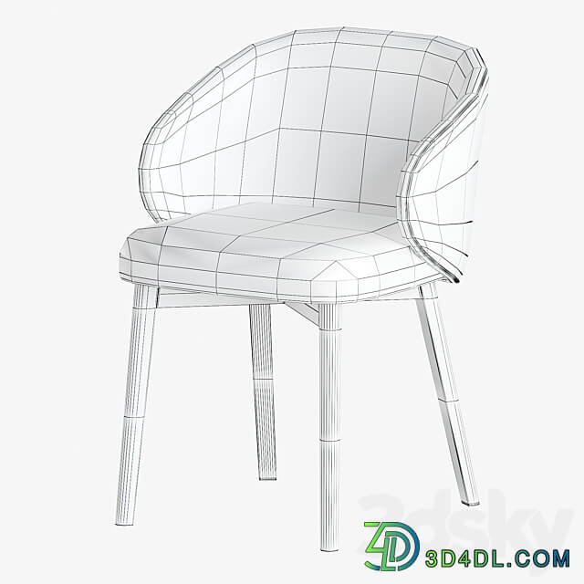 Connubia Tuka arm chiar 3D Models