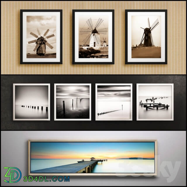 The picture in the frame 22 piece Collection 28 Picture Frame