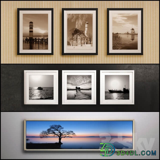 The picture in the frame 22 piece Collection 28 Picture Frame