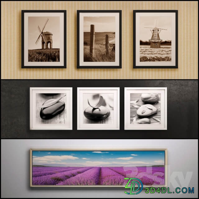 The picture in the frame 22 piece Collection 28 Picture Frame