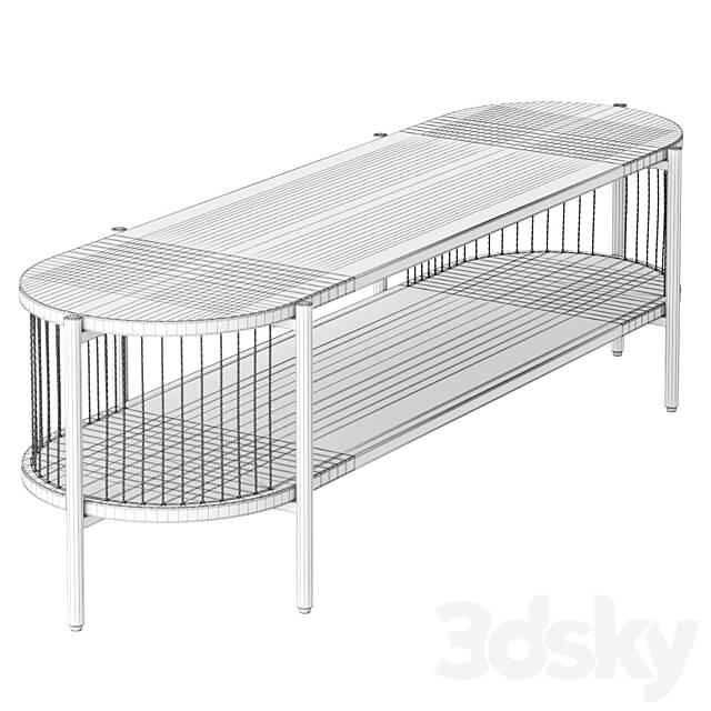JYSK EGELEV TV bench Table 3D Models