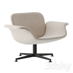 KN01 Swivel Lounge Chair by Knoll 3D Models 