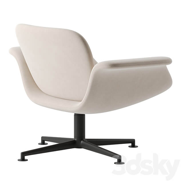KN01 Swivel Lounge Chair by Knoll 3D Models