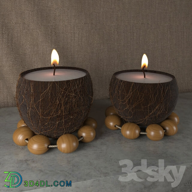 Candles coconut