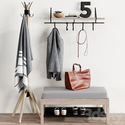 Hallway, Floor Hanger Shelf, Bench Pottery Barn Bag 