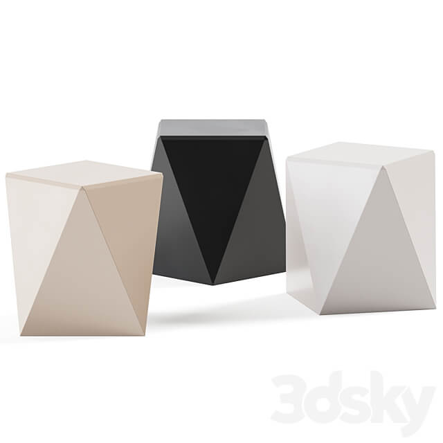 Pablo piano Rubelli Casa Side table 3D Models