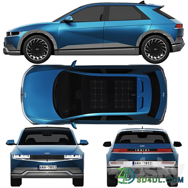 Hyundai IONIQ 5 2022 3D Models