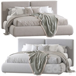 Double bed 61 Bed 3D Models 