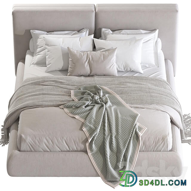 Double bed 61 Bed 3D Models