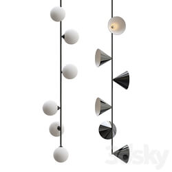 Vertical Pendant light 3D Models 