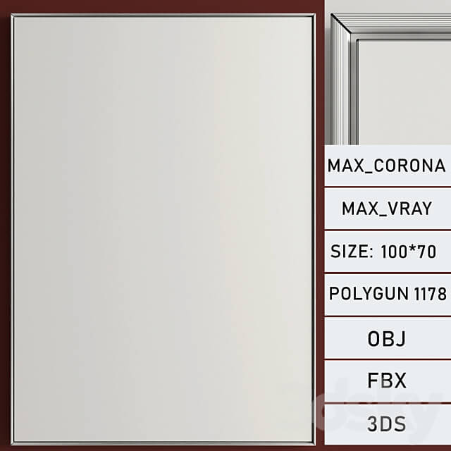 Plaster Two Photo Frame E 29 3D Models