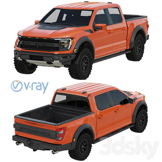 Ford F 150 Raptor 2021 3D Models