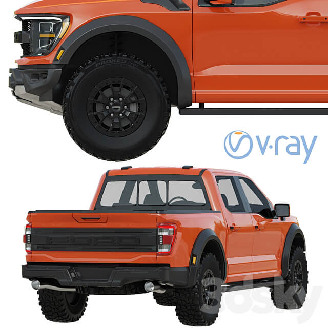 Ford F 150 Raptor 2021 3D Models