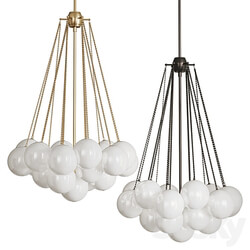 Ball shaped pendant chandelier AGDA Pendant light 3D Models 