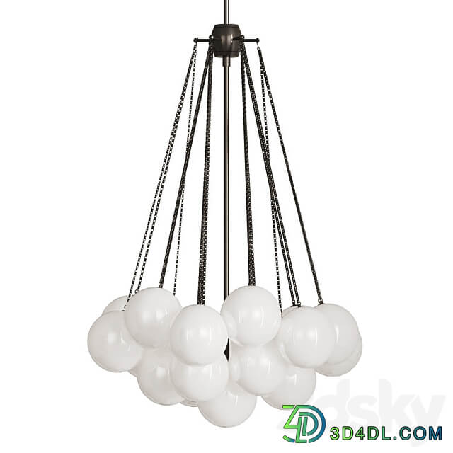 Ball shaped pendant chandelier AGDA Pendant light 3D Models