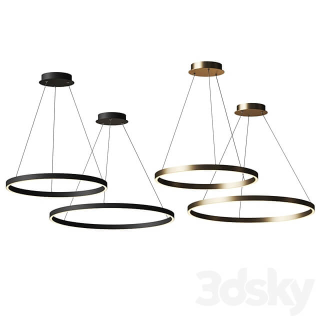 Gianpiero Pendant by Huxe Pendant light 3D Models