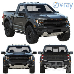 Ford F 150 Raptor Regular cab 2022 3D Models 
