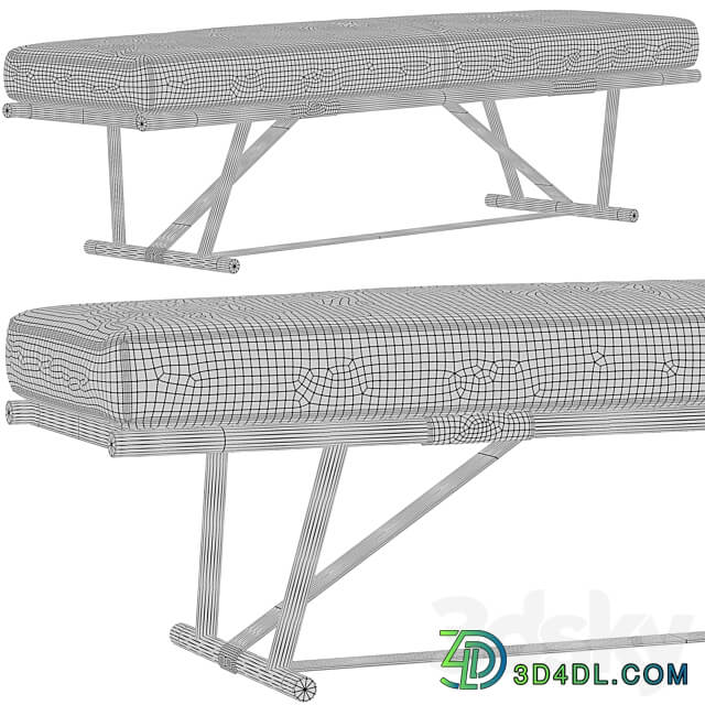Bench Chanintr Liaigre Touareg 3D Models
