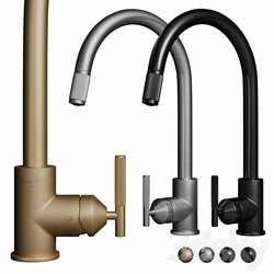 Buster Punch Kitchen Tap Linear with spray Faucet 3D Models 