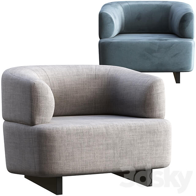 Armchair diemme loft 3D Models