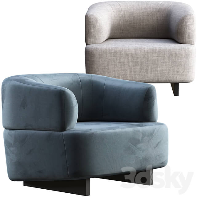 Armchair diemme loft 3D Models