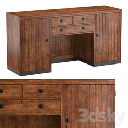 BRITISH COLONIAL ART DECO SIDEBOARD 3D Models 
