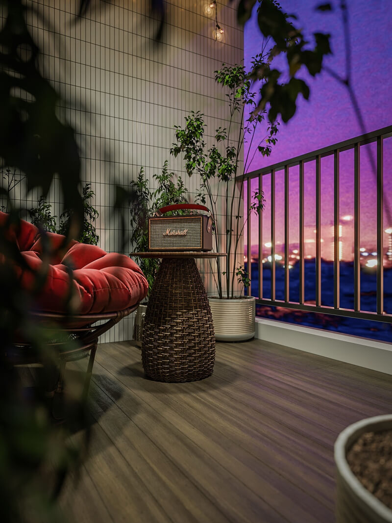 3D Exterior Balcony 10 Scene File 3dsmax by Dat Nguyen