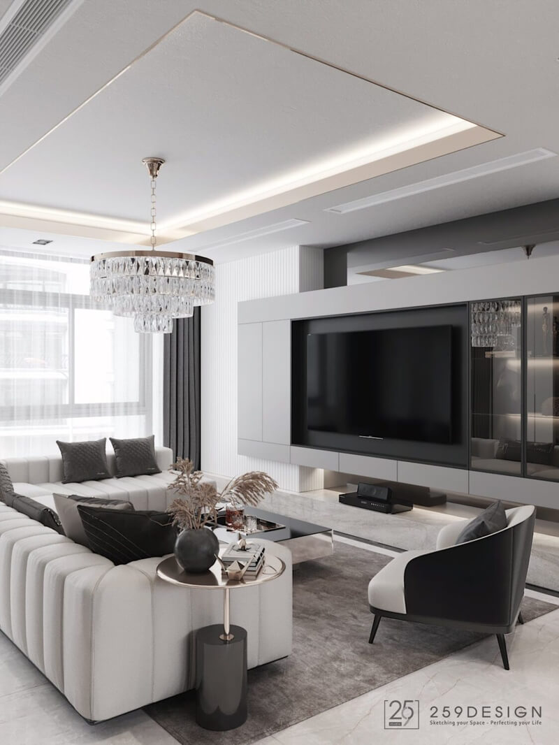  Living Room- Kitchen Interior by Thuy Duong Nguyen